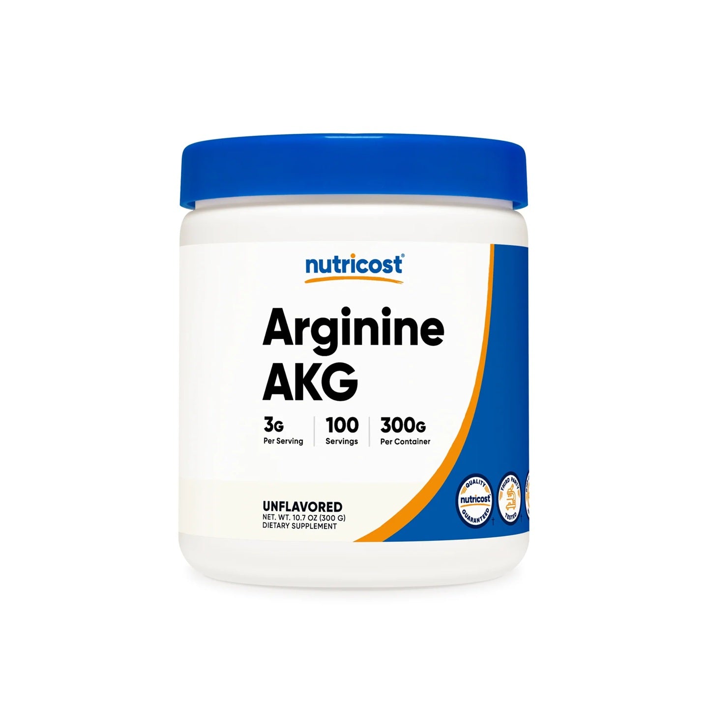 Arginine AKG Nutricost 100 Servicios