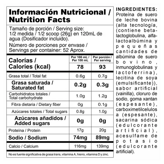 Bi-Pro Classic Vainilla 3Lb