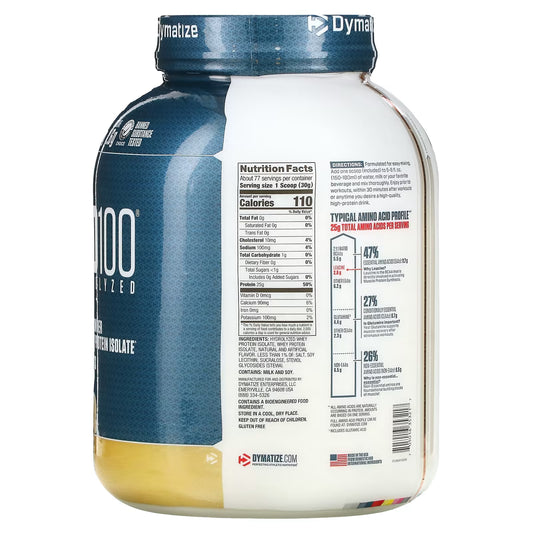 ISO100 3Lb Gourmet Vainilla