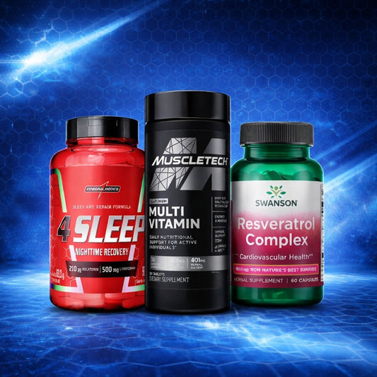 Combo Resveratrol + Multivitamínico + Melatonina