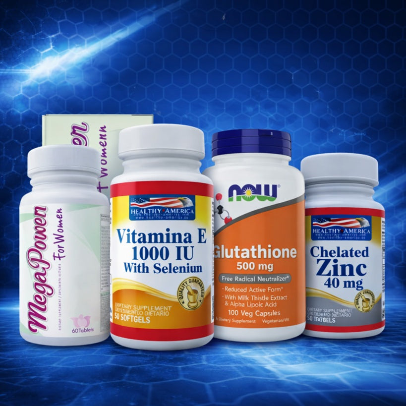 Combo Multivitaminico + Gluthatione + Vitamina E + Zinc