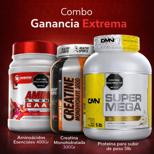 Combo Proteína + Creatina + Aminoacidos