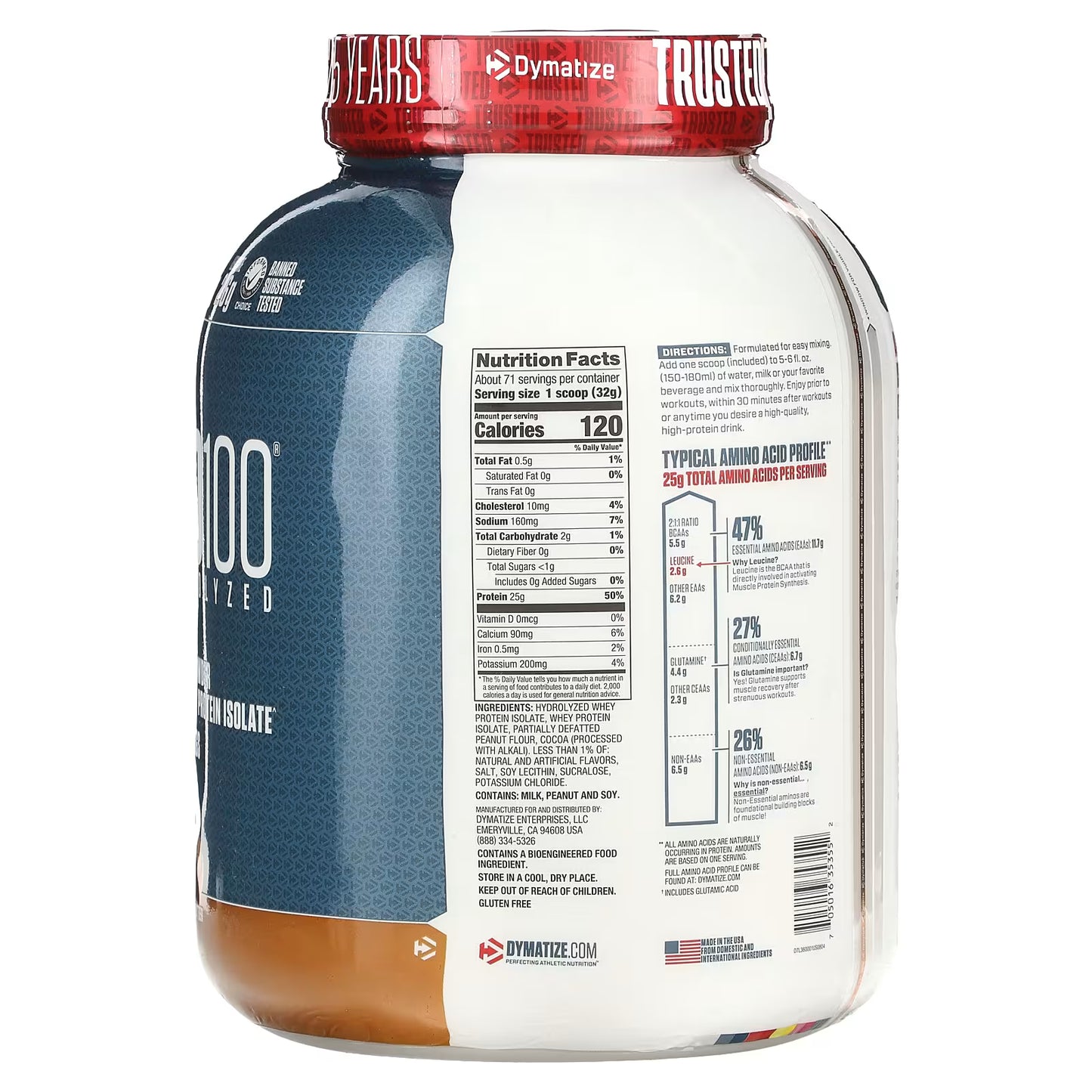ISO100 5lb Chocolate Peanut Butter
