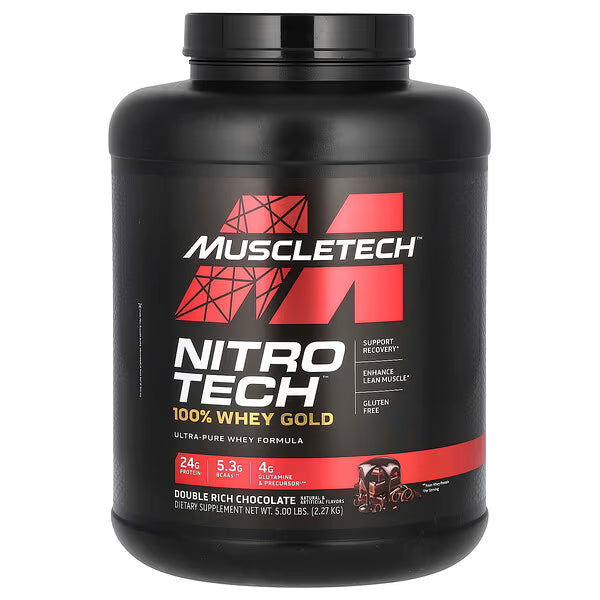 Nitro Tech 100% Whey Gold 5Lb Double Rich Chocolate