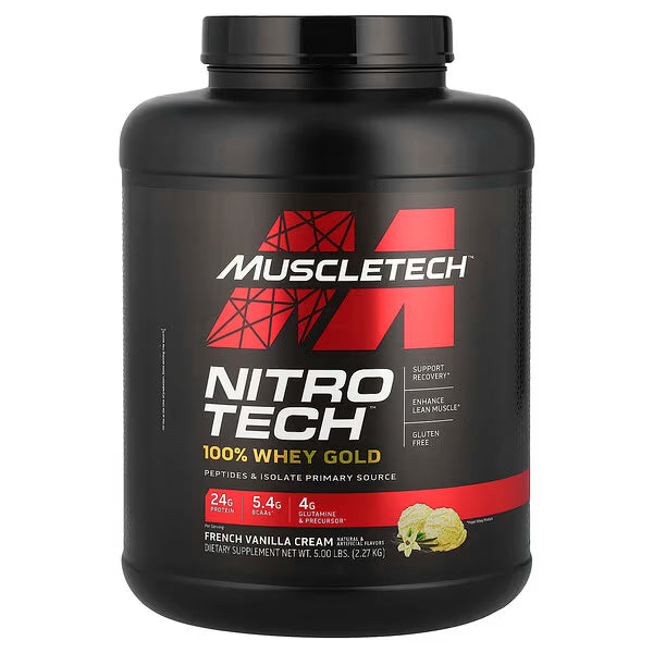 Nitro Tech 100% Whey Gold 5Lb French Vanilla Cream
