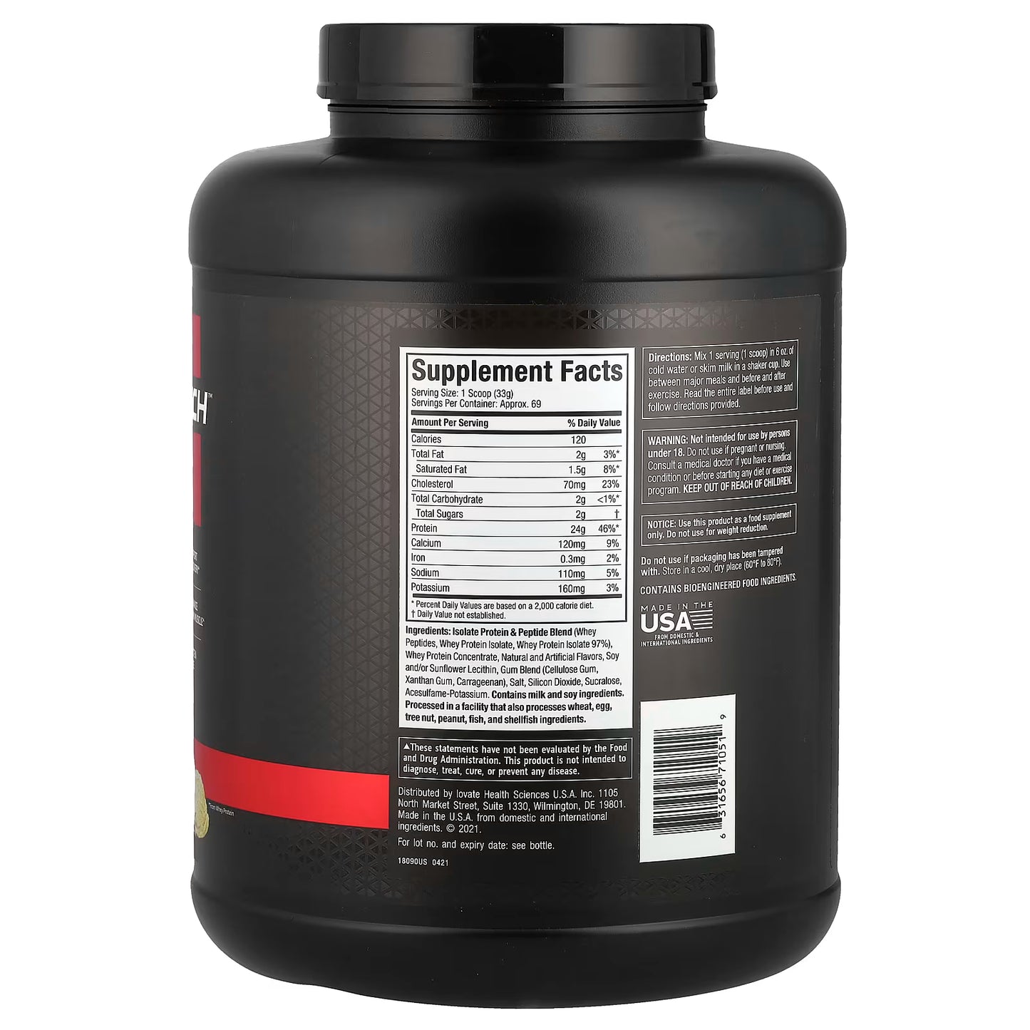 Nitro Tech 100% Whey Gold 5Lb French Vanilla Cream