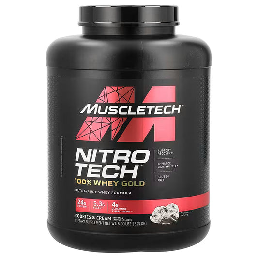 Nitro Tech 100% Whey Gold 5Lb Cookies & Cream