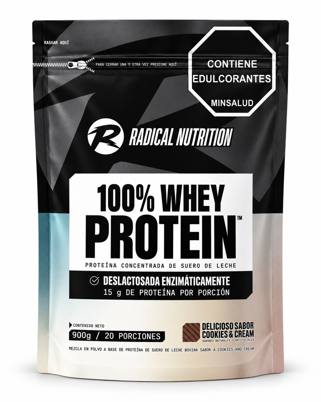 Whey Protein 100% Radical Nutrition 900Gr