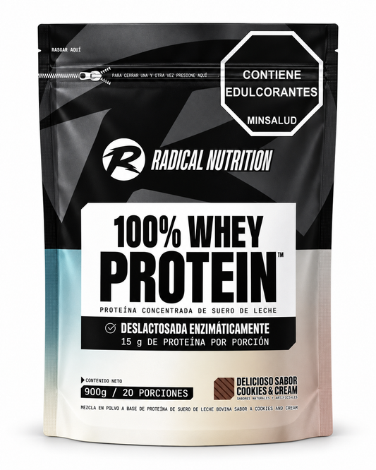 Whey Protein 100% Radical Nutrition 900Gr