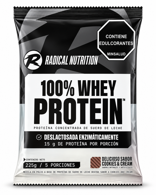 Whey Protein 100% Radical Nutrition 5 Servicios
