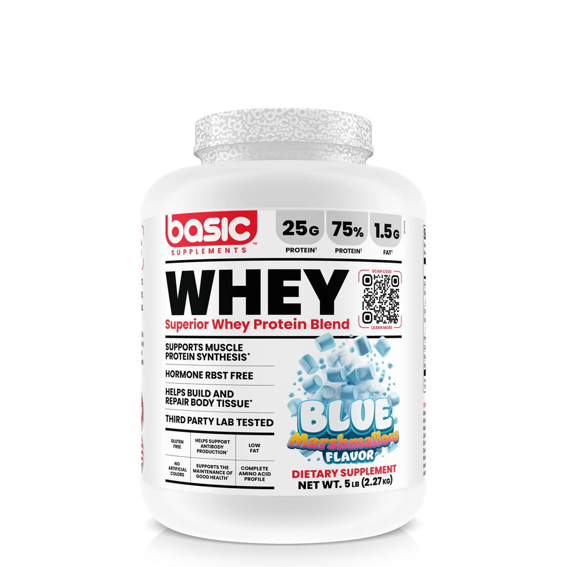 Whey Basic Blue Marshmellow 5Lb
