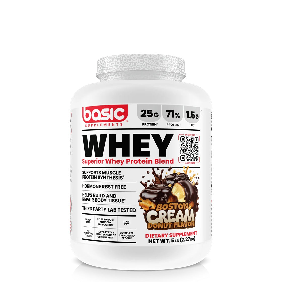Whey Basic Boston Cream 5Lb