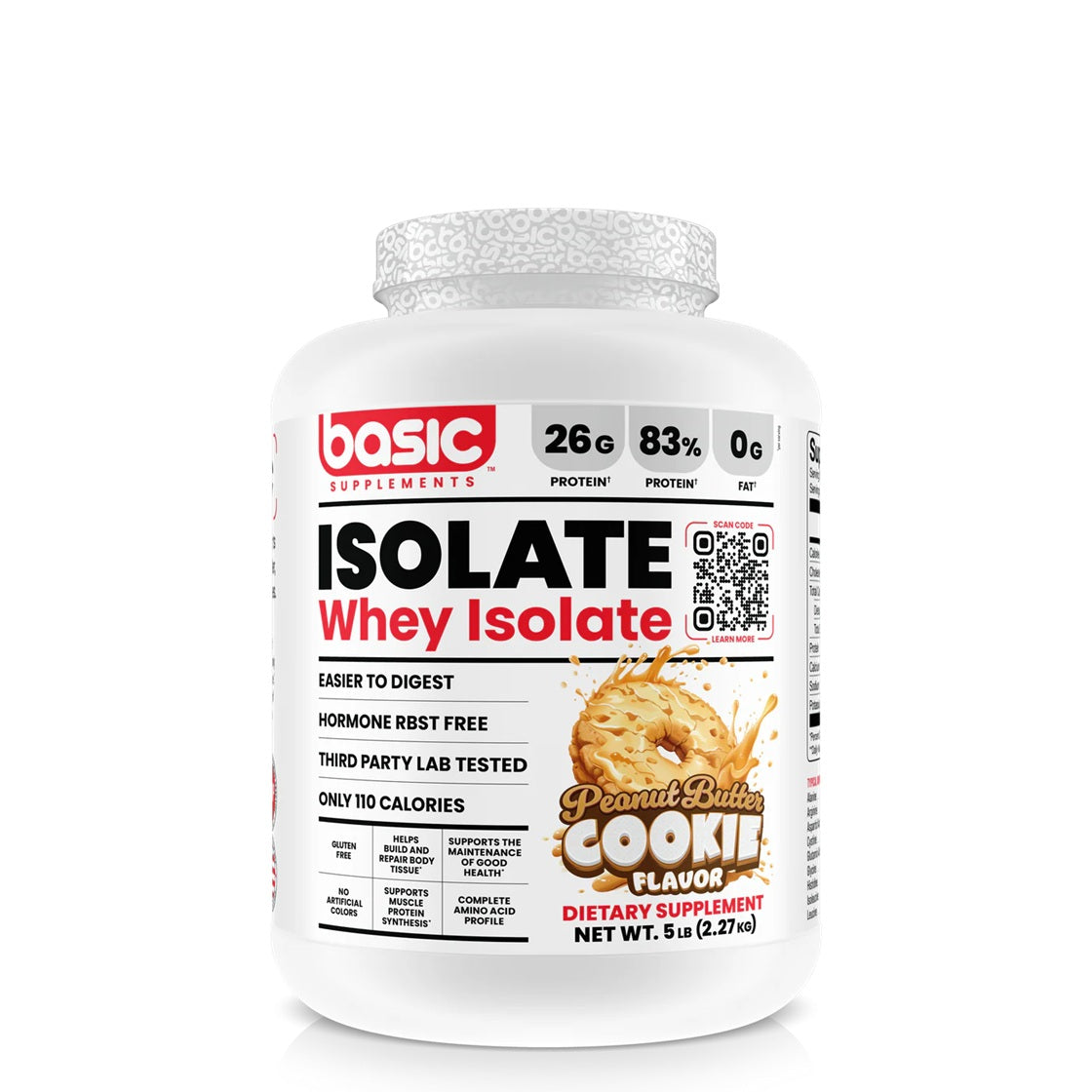Whey Isolate Peanut Butter Cookie 5Lb