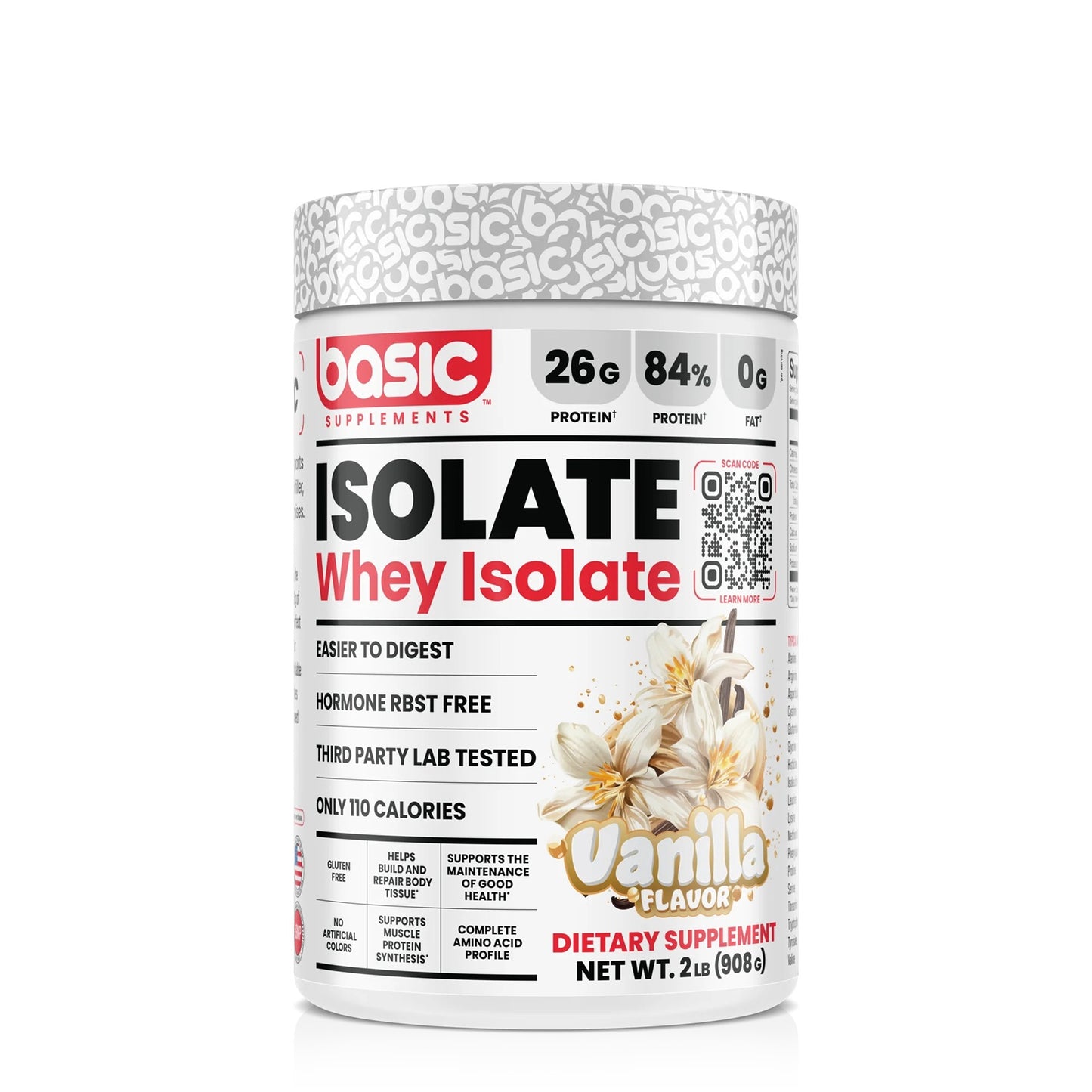 Whey Isolate Basic Vainilla 2Lb